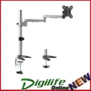 Astrotek Single Monitor Stand Desk Mount 44cm Arm 13-27' Tilt Swivel Rotate VESA