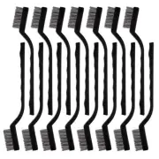 15 Pcs Mini Stainless Steel Wire Brush Set for Cleaning Welding Slag Rust Wire