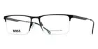 NEW AND AUTHENTIC BOSS 1698 KU0 MATTE BLUE RUTHENIUM 57 19 150