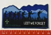 2016 ANZAC DAY - Scouts Australia Badge / Patch, Perfect Condition