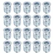 20Pcs Threaded Inserts, M8-1.25x17 Threaded Inserts for Wood Working Tools