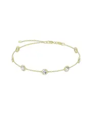 14K 2.00 ct. tw. Lab Grown Diamond Station Bracelet