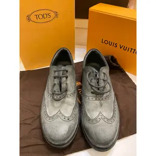 二手#TOD’S #TOD’S 灰色綁帶牛津鞋