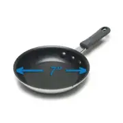 New 7 Winco AFP-7XC-H Gladiator Excalibur Non Stick Aluminum Fry Pan w Sleeve