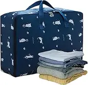 Bedding Storage Bags with Zipper - Sheet Containers,Organizer Foldable Zippered Space-Saving Handbags for Bedroom Dorm Blankets Sheets Comforters