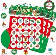 Joyful Start Socks Christmas Bingo Games, Christmas Bingo for Kids, Christmas Games for Families Classroom, Christmas Crafts for Kids Xmas Cards Party Supplies Christmas Activities