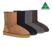Urban UGG® UGG Boots Australian Made Sheepskin Wool Short Classic II - Chestnut / AU Ladies 5 / AU Men 3 / EU 36