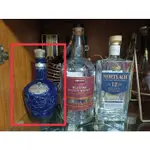 空酒瓶 ROYAL SALUTE 皇家禮炮21年 蘇格蘭威士忌 700ML 藍色 酒瓶 陶瓷空瓶 陶瓷瓶 裝飾擺設收藏