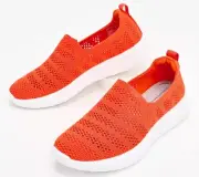 Clarks Ezera Path Cloudsteppers Knit Slip On Shoes Grenadine 7/M New