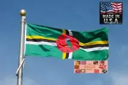 DOMINICA 3x5 Foot Heavy Duty Super-Poly Indoor/Outdoor FLAG Banner*USA MADE