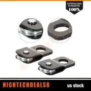 9000 LBS Snatch Block 4Ton Capacity Black Recovery Winch Pulley ATV UTV Tow 2pcs