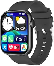 Fitsmart Apex 47 mm Smartwatch with GPS, Customizable Display and Health Tracking, Black