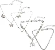 SAFIGLE Elegant Vintage Women Anklet Foot Chain Jewelry Set Crystal Claw Chain Anklet Tassel