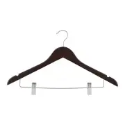 Simplify 2 Pack Mahogany Suit Hangers