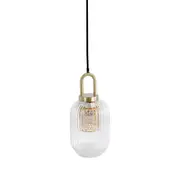 Sunny Modern Clear Glass Small Hanging Pendant Light Lamp - Clear.