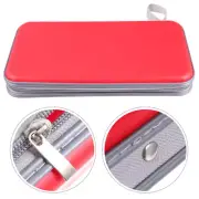 Hard Plastic Protective Case Wallet Storage Organizer Storage Holder Zipper Case