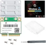 MPE-AX3000H WiFi 6 Wireless Card Dual Band 802.11ax Half Mini PCI-E WiFi Card PCI Express Network Adapter BT5.2 2.4GHz 574Mbps 5GHz 2.4Gbps(160MHz) for Windows 10/11 64 bit Better 7260HMW WiFi Card