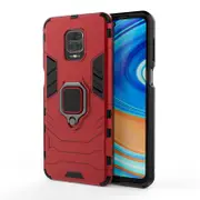 2PCS Shockproof Armor Case for Redmi Note 10 5G Ring Stand Phone Cover for Xiaomi Redmi Note 10 5G - Red Redmi Note 10 5G