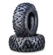 Set 2 WANDA UTV ATV Tires 24x9-10 24x9x10 6PR for 2017 Kawasaki Mule SX Front