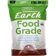 Harris Diatomaceous Earth Food Grade 100% (64 oz.) 4 lbs. NEW