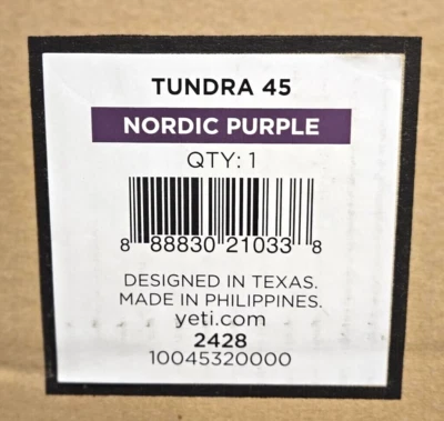YETI Tundra 45 Cooler with BasketNordic PurpleFactory Sealed NIB