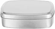 FOYTOKI 2Pcs Cosmetic Box with Lid Empty Square Container for Ointments Creams and Makeups Durable Box for Travel and Storage