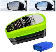 Clear Vision Car Glass Cleaner, Clear vision Car Windshield, Upgrade 2.0 Automotive Oil Film Cleaning Brush, Remove & Prevent Rain And Fog Cleaning Glass Brush