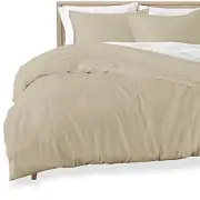 Sandwashed Duvet Cover Size - Premium 1800 Queen Sandwashed Pebble Beach