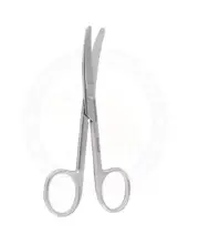 12 Standard Operating Scissors, 5", Curved Blades, Blunt/Blunt Tips CE Approved