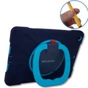 StytlePro, combo iPad 10th and 11th generation tough case plus Kids Pencil, blue.