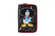 Disney Donald Wrapped In Lights Women's Zip Wallet Purse Coin Purse 6x4in