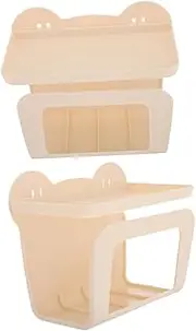 Beaupretty 2Pcs Wall Mounted Tissue Box Durable Self Adhesive Holder for Bathroom Saving Design for Toilet Facial Towels Wipes Storage