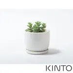 伴桌｜KINTO PLANT POT 193陶瓷花盆 (白/米/藍 110MM 140MM 盆栽 觀葉)(不含植物)