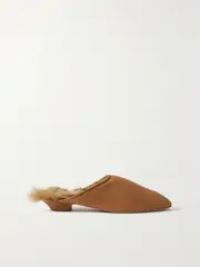 [KHAITE] KHAITE - Otto Shearling Mules - Light brown - IT41 IT 41 Brown