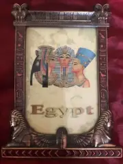 Egyptian Scarab for Luck,Ancient Egyptian Pharaoh Photo Stand Handmade Egypt!WOW