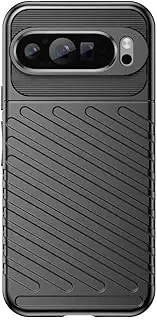 [Jarttarn] Case Compatible with Google Pixel 9 Pro Case, Drop Resistant Silicone Phone Case Shockproof Protective Cover for Google Pixel 9 Pro (Black)