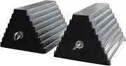 MAXXHAUL 80681 2 Pack Heavy Duty Rubber Wheel Chock with Eyebolt, 2 Pack