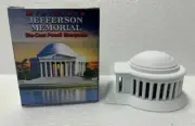 JEFFERSON MEMORIAL WHITE DIE CAST METAL COLLECTIBLE PENCIL SHARPENER NEW