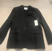 NWT Frame Linen Blend Black Blazer