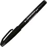Pentel Fude Touch Brush Sign Pen, Black