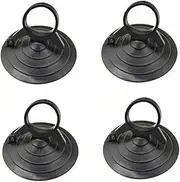 Zerodeko 4Pcs Car Windshield Suction Cup Sunshade Holder Heavy Duty Curtain Rack for Easy Installation Black Suction Cups for Windshield and Dashboard Use Durable and Safe