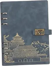 HEATSHAKING Stylish A5 Notebook Pu Leather Cover Lined Journal for Women Travel Journal Notebook