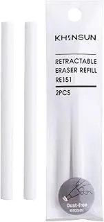2Pcs White Pencil Eraser, Mechanical Eraser Pen, Pencil Eraser for Kids, Student Writing Back for School Correction Supplies