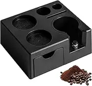 Espresso Knock Box, Espresso Coffee Organizer Box Fit for Storage 51, 54, 58MM Espresso Tamper, Distributor, Portafilter & Puck Screen Accessories, Detachable Knock Box for Barista Accessories