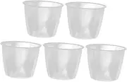 VICASKY 5pcs Transparent Plastic Rice Measuring Cup Scale for Rice Flour and Versatile Kitchen Tool for Steaming Boiling and Soups