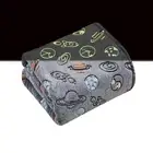 Plazatex Outer Space Micro plush Decorative Throw Blanket 50" X 60" Multi