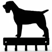 Wirehaired Pointing Griffon Dog Key Rack/ Leash Hanger