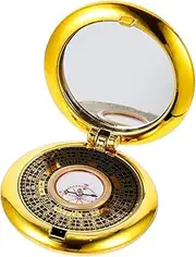 POPETPOP Feng Shui Compass Luo Pan: Chinese Ancient Compass Bagua Compass Automatic Compass Mirror Inside New Year Christmas Goodie Bag Stuffer