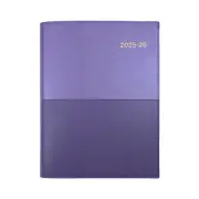 2025 2026 Financial Year Diary Collins Vanessa A5 Week to View WTV FY385 PURPLE