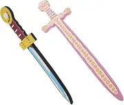 PERSELOSO Medieval Sword Props for Boys and Girls Foam Fencing Toys Training Swords for Coordination Patience Development